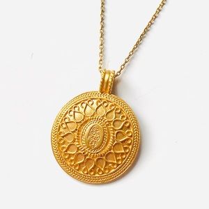 New Satya Jewelry Hamsa Coin necklace